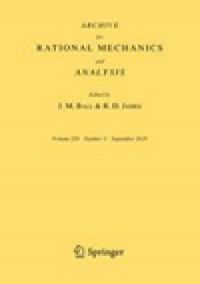Archive For Rational Mechanics And Analysis