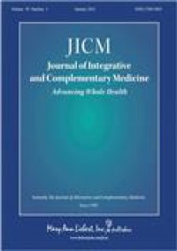 Journal Of Integrative And Complementary Medicine