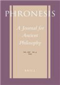 Phronesis-a Journal For Ancient Philosophy